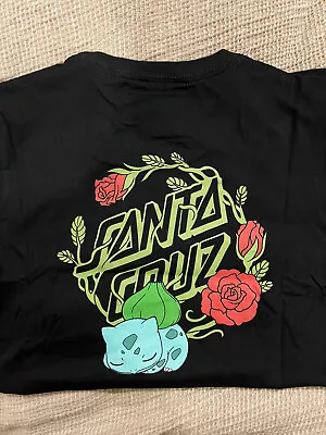 Buy Womans Santa Cruz/ Pokemon Bulbasaur T Shirt Size M Black • 56.83£