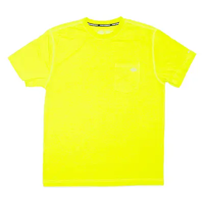 Buy DICKIES Workwear Performance Neon T-Shirt Yellow Short Sleeve Mens L • 7.99£