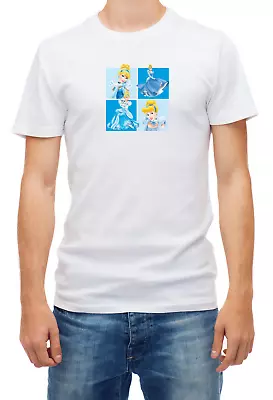 Buy Cinderella Disney Princess Short Sleeve Men T Shirt F274 • 9.50£