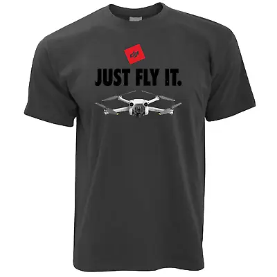 Buy DJI Mini 3 'JUST FLY IT' T-Shirt, DJI MAVIC, Mini 2 Drone Unofficial *LOOK NEW* • 14.50£