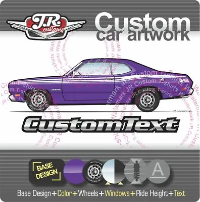 Buy Custom 70 71 72 1973 1975 1976 Plymouth Silver Duster 340 Twister Art For Hoodie • 5.81£