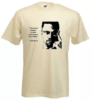 Buy MALCOLM X T-SHIRT - Black Panther Party Hip Hop Political - Choice Of Colours • 12.95£