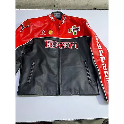 Buy F1 Ferrari Racing Jacket-Formula 1 Vintage Men's Rare Black And Red-Y2K Jackets • 53.99£