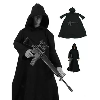 Buy 1/6 Scale Black Cloak Clothes For 12 Inch Action Figures Body • 13.26£