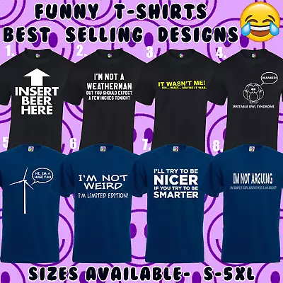 Buy Funny Mens Funny T-shirt Designs Tee Casual T Shirt Joke Novelty Top (md20) • 3.99£