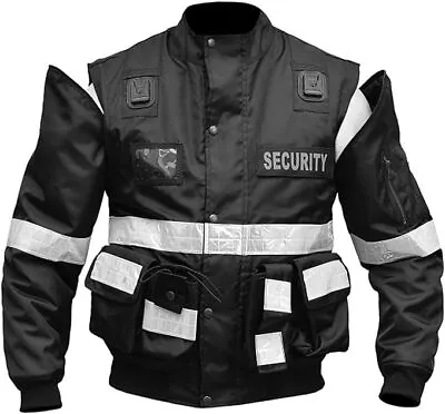 Buy RAC3 Mens 2 In 1 Oxford Security Doorman Vest, Jacket With Removable Sleeves • 44.99£