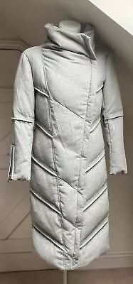 Buy Iumi Japanese Designer Coat Down Jacket Grey Puffer Warm Coat High Neck VGC • 76£