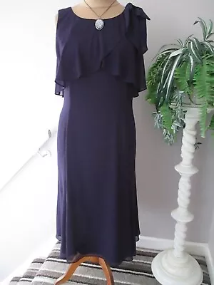 Buy Stunning Jacques Vert Purple Dress And Jacket Size 16 • 45.99£