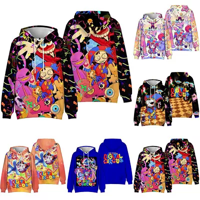 Buy The Amazing Digital Circus Hoodies Boys Girls Long Sleeve Winter Sweatshirt Tops • 13.21£
