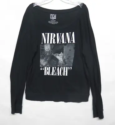 Buy NIRVANA BLEACH FEA Merchandising Shirt Top Womens Sz XL Band Album Cover Kurt • 29.14£