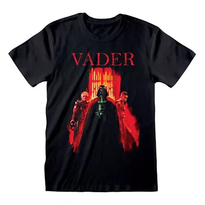 Buy Star Wars Vader Black Cotton T-Shirt • 14.49£