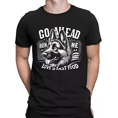 Buy Guard Dog German Shepherd Fast Food Animal Funny Mens Womens T-Shirts Top #DNE • 9.99£