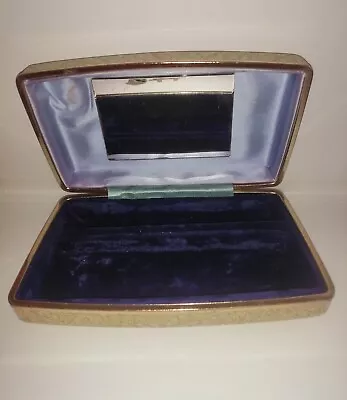 Buy  Clamshell  Hinged 1960s Jewellery Box / Hard Shell Case • 6.50£