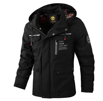 Buy Winter Waterproof Jacket Mens Combat Outdoor Tactical Hooded Coats Warm Military • 29.47£
