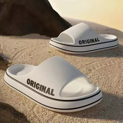 Buy Feslishoet Summer Cool Slippers Soft Sandals Women Men Beach Shoes EVA Brand= • 9.99£