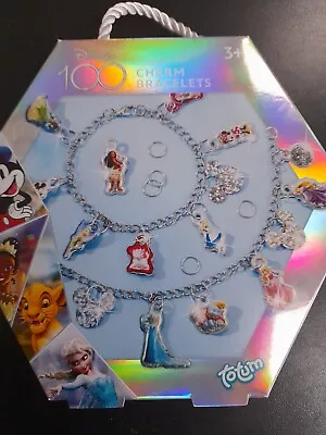 Buy Totum Disney Charm Bracelets 100 Years Of Wonder Childrens Jewellery Craft Set • 9£