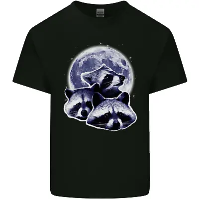 Buy Raccoon Moon Mens Cotton T-Shirt Tee Top • 8.75£