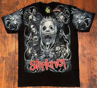 Buy BNWT Rock@Tees Slipknot Glow In The Dark Double Sided T-shirt M (ts0448) • 26.99£