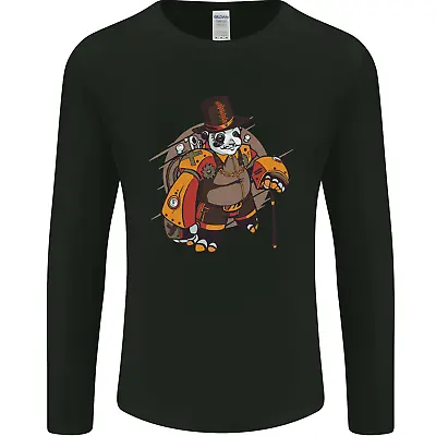 Buy Steampunk Panda Bear Mens Long Sleeve T-Shirt • 12.99£