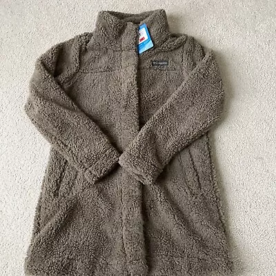 Buy Columbia Ladies Long Black Fleece Sherpa Jacket (Truffle,M) • 63.40£