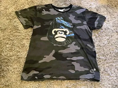 Buy Mens Money Grey Camo Monkey Face T-Shirt Size S/M • 9.99£