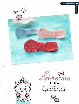 Buy Disney - The Aristocats Gift Bows (PHYSICAL Crochet Pattern) • 2.39£