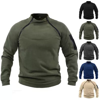 Buy Men Pullover Sweater Jacket Tactical Recon Coat Army Police Combat Coat Jumper • 14.89£
