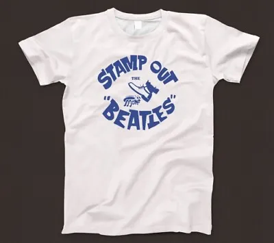 Buy Stamp Out The Beatles T Shirt 589 Music Beat 60s Rock & Roll Band Tour Detroit • 12.95£