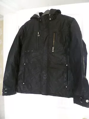 Buy Men's Large Black Waterproof Hooded Jacket  - New  • 23.50£
