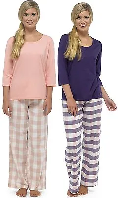 Buy Wolf & Harte Ladies Yarn Dyed Checked Pyjama Set • 17.99£