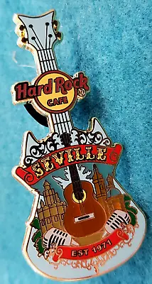 Buy SEVILLE CITY T-SHIRT GUITAR SERIES V16 FLAMENCO CATHEDRAL Hard Rock Cafe PIN • 20.81£