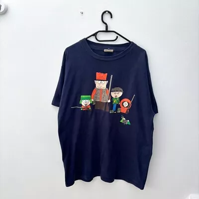 Buy Vintage 1998 South Park Navy Blue T-shirt XL • 34.99£