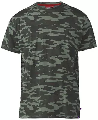 Buy D555 Duke Mens Camouflage Print T-shirt New Jungle Green S M L Xl (164727) • 13.99£
