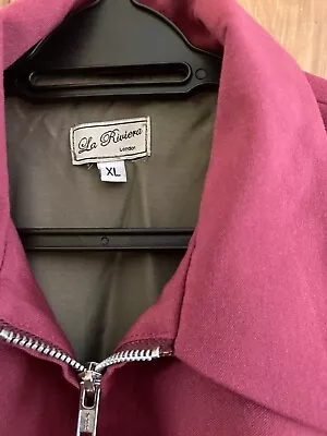 Buy Vintage Ladies 1950’s Reproduction La Riviera Gab Jacket Burgundy In Large Size • 25£