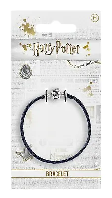 Buy Harry Potter Black Faux Leather Charm Bracelet- L -20cm, By The Carat Shop • 6.99£
