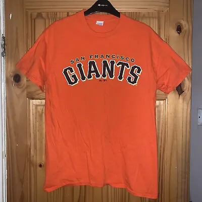 Buy Men’s Vintage San Francisco Giants Graphic T Shirt Orange Medium • 3£