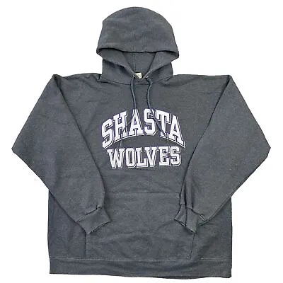 Buy Hanes Grey Hoodie Ultimate Cotton Shasta Wolves Pullover Sweatshirt Mens Large • 19.99£