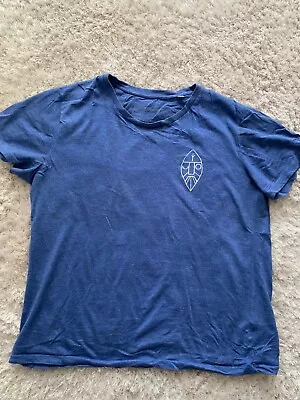 Buy Men’s T-shirt Descended From Odin Blue Medium M Casual Working Out Gym • 18£