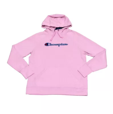 Buy NWT Champion Sweatshirt Size Large Pink Beloved Orchid Fleece Pullover Hoodie • 24.11£