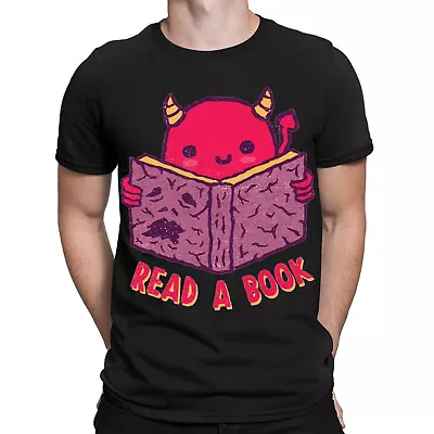 Buy Read A Book Monster Librarian Reading Lover Funny Mens Womens T-Shirts Top #DGV • 11.99£