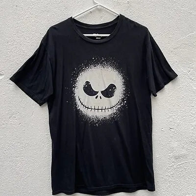 Buy Disney Nightmare Before Christmas T Shirt Mens Small Medium Black Jack Graphic • 9.99£
