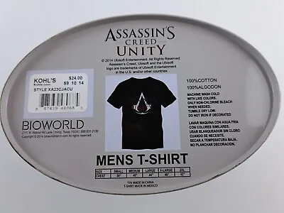 Buy NEW Assassins Creed Unity T-Shirt Mens Large Tin S/S Bioworld Ubisoft 2014 NWT • 19.20£