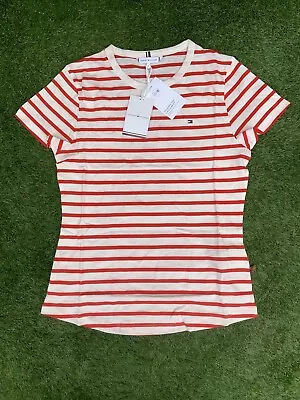Buy Tommy Hilfiger 1985 T Shirt Stripy Medium Womens • 19.99£