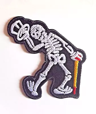 Buy My Chemical Romance Happy Dancing Skeleton Black Parade Embroidered Patch • 3.45£