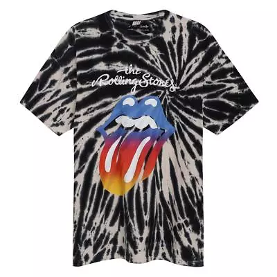 Buy Amplified Unisex Adult Spiral The Rolling Stones T-Shirt GD1653 • 43.59£
