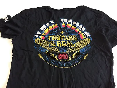 Buy NEIL YOUNG & PROMISE OF THE REAL Rebel Content Tour T SHIRT Womens XL New • 1.99£