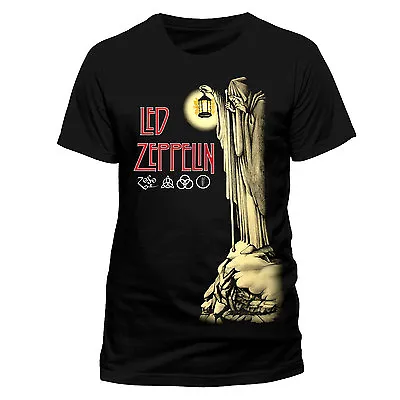 Buy Led Zeppelin T Shirt Hermit Officially Licensed Mens Black Tee Classic Rock New • 14.98£