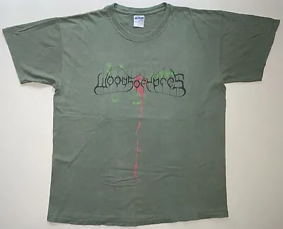 Buy WOODS OF YPRES  GREEN ALBUM  T-shirt Black Doom Metal Gr.L *GETRAGENER ZUSTAND* • 30.83£