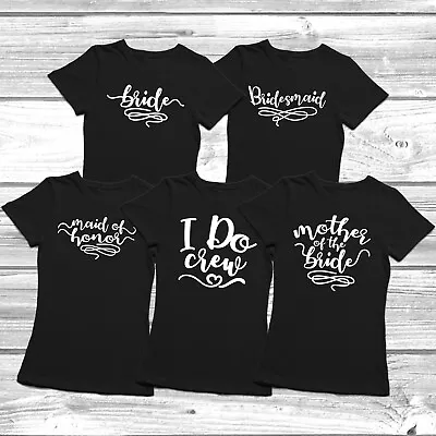 Buy Personalised Hen Party T Shirts Hen Do Night Bride T-shirt Ladies Custom 2019 • 8.99£