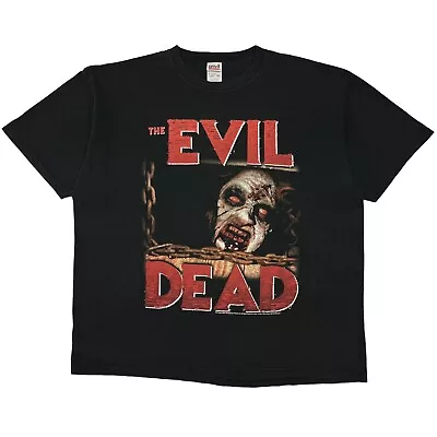 Buy Vintage 2001 The Evil Dead Movie Horror Promo T-shirt Blue Grape Size XL • 90£